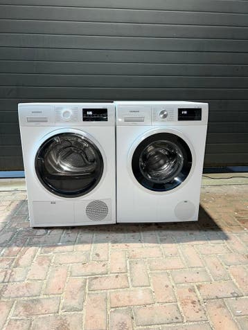 TOPSET! SIEMENS 8KG WASMACHINE SIEMENS 8KG WARMTEPOMPDROGER!, Energieklasse A of zuiniger, Minder dan 85 cm, Ophalen of Verzenden