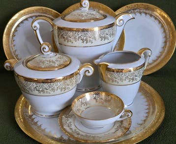 Limoges France Georges Boyer - Tafelservies (36) - Porselein
