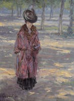 Chris van Dijk (1952) Impressionist - Un journée clair dans, Antiek en Kunst