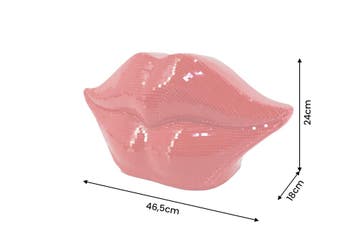 Decoratief Object DISCO LIP 45cm mozaïek rood - 70088, Ophalen of Verzenden, Nieuw