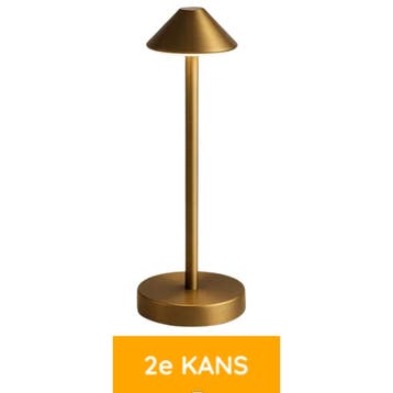 De Lampenbaas | Oplaadbare Tafellamp Pavone, Huis en Inrichting, Lampen | Tafellampen, Ophalen of Verzenden, Zo goed als nieuw
