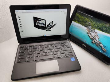 Dell Chromebook 3100 2-in-1 Touchscreen 4GB ram 32GB flash, Computers en Software, Chromebooks, Qwerty, Touchscreen, Dell, 32 GB of minder