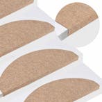 vidaXL Trapmatten zelfklevend 15 st 65x22,5x3,5 cm beige, Verzenden, Nieuw