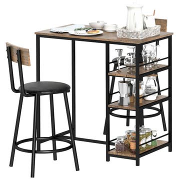 TRUUSK Bartafel Met Barkrukken Set - 3-dlg. Bartafel-Set - M, Verzenden, Nieuw