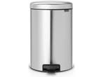 Brabantia NewIcon Prullenbak - 20 liter - Pedaal - Matt, Verzenden, Zo goed als nieuw