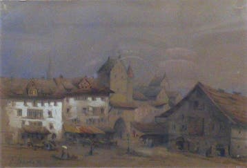 Carlo Bossoli (1815-1884) - Veduta di St. Gallen