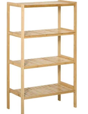 Bamboe Opbergkast met 4 Planken – 62x33x112 cm, Verzenden, Nieuw