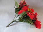 Kerstster Rood Zijdenbloem ca. 30 cm per stuk, Ophalen of Verzenden, Nieuw