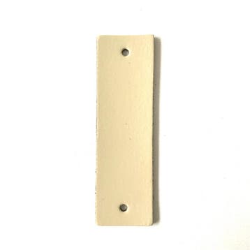 Leren label ecru, Ophalen of Verzenden, Nieuw