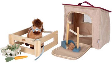 Small Foot - Speelset Paard met Stal en Accessoires in Tas, Verzenden, Nieuw