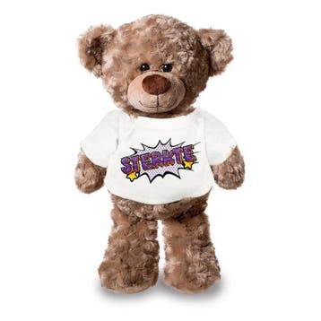 Knuffel teddybeer - pluche - 24 cm - Sterkte, Verzenden, Nieuw