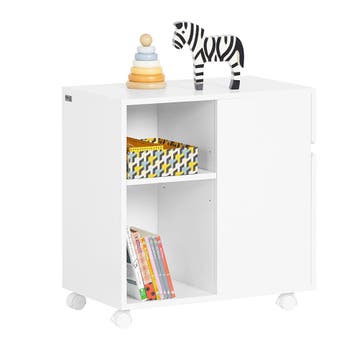 2dekans | SoBuy ASK05-W Mobiele Printertafel en Bureau, Huis en Inrichting, Bureaus, Ophalen of Verzenden, Zo goed als nieuw