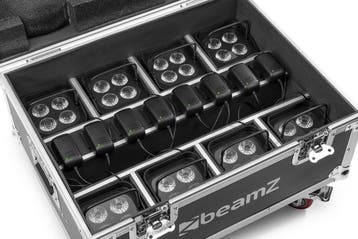 BeamZ FCC9 Flightcase met oplaadfunctie voor 8 stuks BBP9, Sieraden, Tassen en Uiterlijk, Koffers, Verzenden, Nieuw