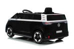 Kinderauto zwart, Volkswagen iD BUZZZ, 12V, RC, 1jr garantie, Ophalen of Verzenden, Nieuw, Afstandsbediening