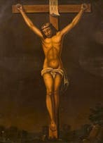Italiaanse school (XIX) - Crocifissione