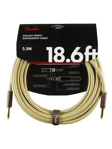 Fender Deluxe Series instrument kabel 5.5m tweed, Verzenden, Nieuw