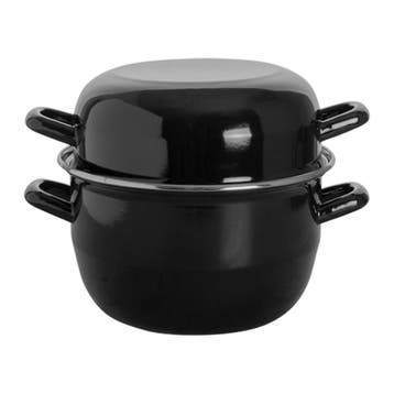 Mosselpan | Geëmailleerd | 3.3L | Div. Warmtebronnen | Incl., Verzenden, Nieuw in verpakking