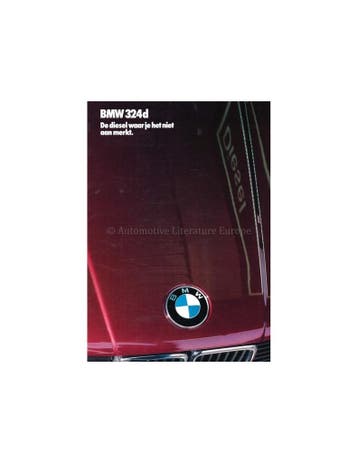 1986 BMW 3 SERIE DIESEL BROCHURE NEDERLANDS, Boeken, Nieuw, BMW, Author