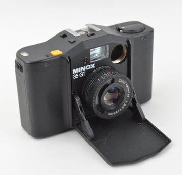 Minox 35 GT + Color Minotar 35mm + Leather Case Analoge, Nieuw