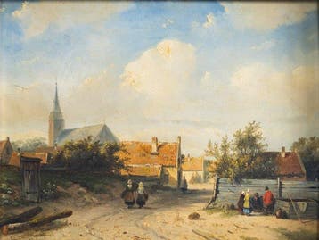 Charles Henri Leickert (1816-1907) - Village hollandais