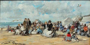 Camille Rousseau - Les estivants sur la plage ~ L’élégance