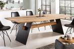 Design eettafel GRAND OAK 200cm naturel massief eikenhout -, Ophalen of Verzenden, Nieuw