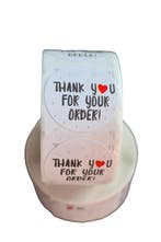 500x Thank you for your order (Stickers op Rol, Stickers), Hobby en Vrije tijd, Stickers en Plaatjes, Ophalen of Verzenden, Nieuw