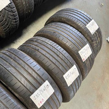 4 x Continental SportContact 5 235-50-19 Zomerbanden 5,5mm, 19 inch, Gebruikt, Ophalen of Verzenden, 235 mm