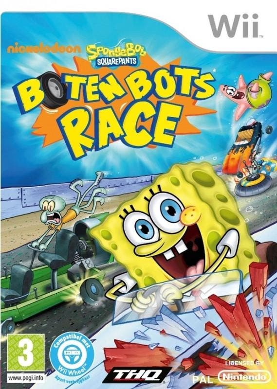 Spongebob Boten Bots Race (Nintendo Wii), Spelcomputers en Games, Games | Nintendo Wii, Gebruikt, Verzenden