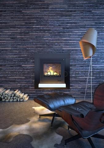 Aquaflame 25 inbouw cv-houtkachel Plat Handmatige bediening, Verzenden, Nieuw