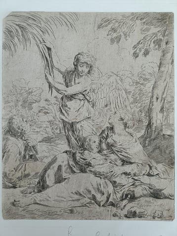 Simone Cantarini (1612-1648), da - Riposo nella Fuga in