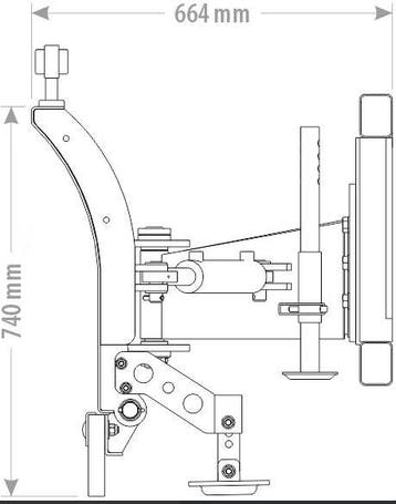Kraffter Sneeuwschuif Licht CPLH 1.30 - 2.00m, Nieuw