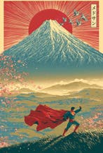 MEDSAN - Mount Fuji Superman Ukiyo-e () - UNIQUE