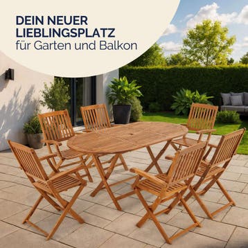 Tuinset Boston 7-delig Acaciahout (Tuinbanken-Tuinsets), Tuin en Terras, Tuinsets en Loungesets, Verzenden, Nieuw