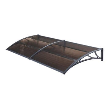 Deurluifel Mellerud afdak 240x100 cm zwart en bruin, Verzenden, Nieuw