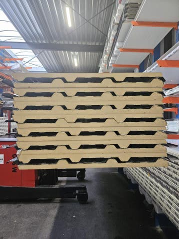 Dakplaten - Sandwichpanelen - Antraciete dakplaten, Verzenden, Nieuw, Overige materialen, 20 tot 50 mm