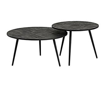 Salontafel Abe - set van 2 | Teakhout, Ophalen of Verzenden, Nieuw