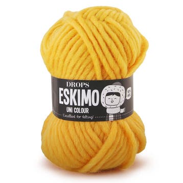 DROPS Snow / Eskimo Uni - 24 geel - Wol Garen, Ophalen of Verzenden, Nieuw