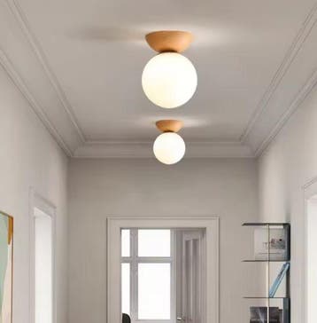 LED Plafondlamp Glas en IJzer – Modern Nordic Design, Verzenden, Nieuw