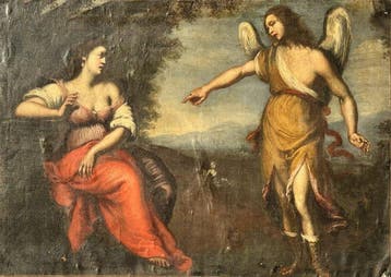 Italiaanse school (XVII) - Hagar and The Angel
