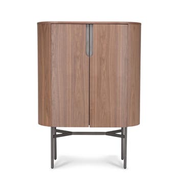 Veiling - Wandkast Walnoot - 130cm - Notenhout bruin - Bronz, Nieuw