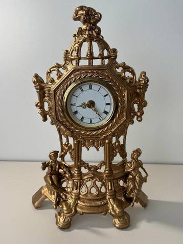 Figurale pendule - Table clock, mantel clock in Baroque, Antiek en Kunst, Antiek | Klokken
