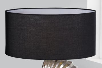 Lampenkap 50x23x50cm zwart wit voor tafellamp - 42794, Ophalen of Verzenden, Nieuw