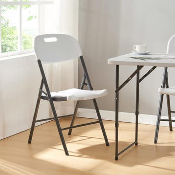 Klapstoel Ljusnarsberg set van 4 tuinstoelen 87x46x53 cm wit, Verzenden, Nieuw