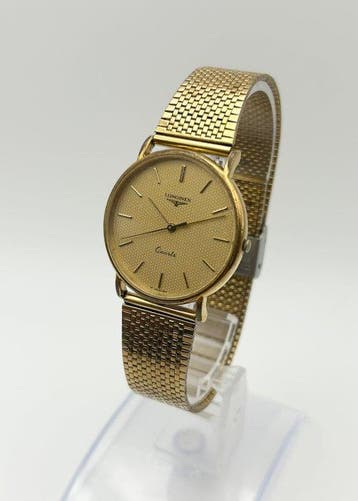 Longines - Longines Vintage Quartz Gold-Tone - Zonder