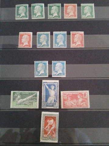 Frankrijk 1923/1926 - Lot postzegels Frankrijk, serie, Gestempeld