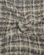 Bouclé Tweed Grijs/Beige Ruit, Nieuw, Grijs