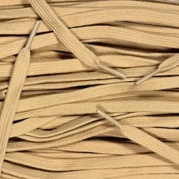 Katoenen veters - Wheat • 120  cm x 8 mm, Ophalen of Verzenden, Nieuw