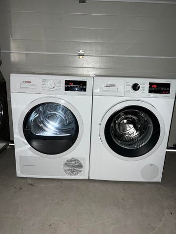 TOPDEAL! BOSCH 8KG WASMACHINE BOSCH 8KG WARMTEPOMPDROGER!, Energieklasse A of zuiniger, 1200 tot 1600 toeren, Minder dan 85 cm