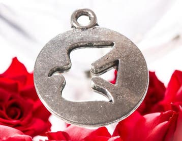 2 x Metalen bedel van een vogel, antiek zilverkleur afm...., Ophalen of Verzenden, Nieuw, Bedel